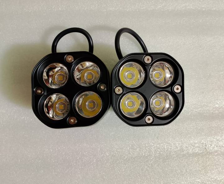 Coppia faretti quadri 3 pollici
